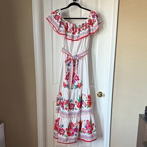 Floral Off-Shoulder Maxi Dress